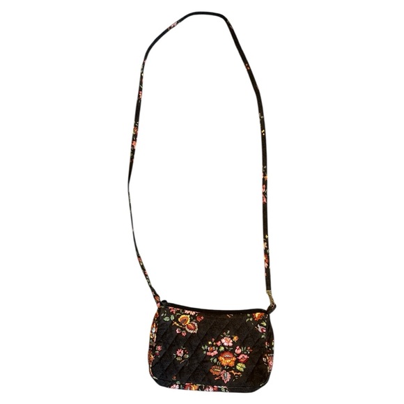 Vera Bradley Vibrant Floral Crossbody Bag | Quilted Fabric Shoulder Bag - Picture 3 of 5